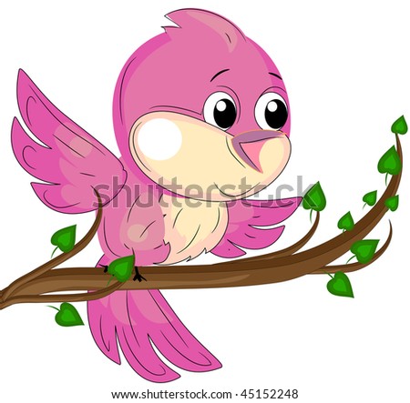 Beautiful Little Vector Bird - 45152248 : Shutterstock