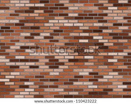 Abstract generated brick wall surface graphic background