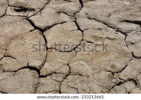 Cracked textured dry ground nature surface background