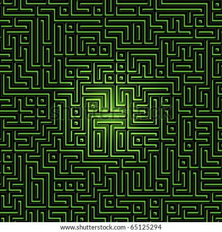 Abstract generated labyrinth maze background