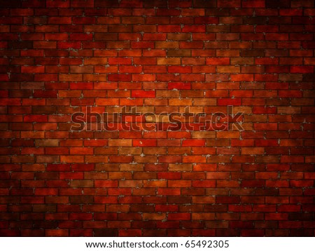 Abstract generated brick wall surface grunge background