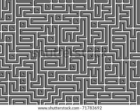 Abstract generated labyrinth maze background
