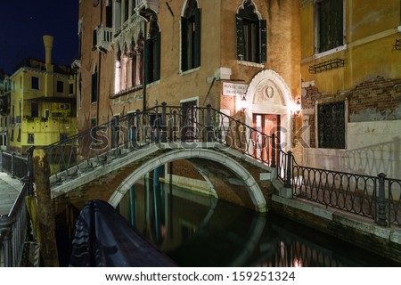 Venice by night in italy, one of the most beutiful city in the world