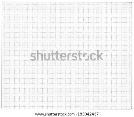 graph paper with rounded corners frame