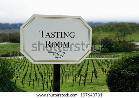 Wine Tasting Room sign