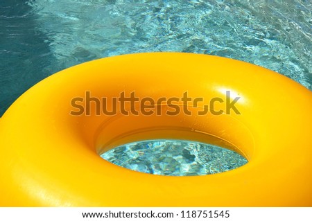 Close up of a pool ring