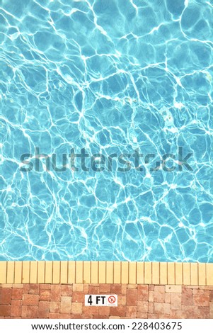 Swimming pool plenty of room for your text, perfect for cover art