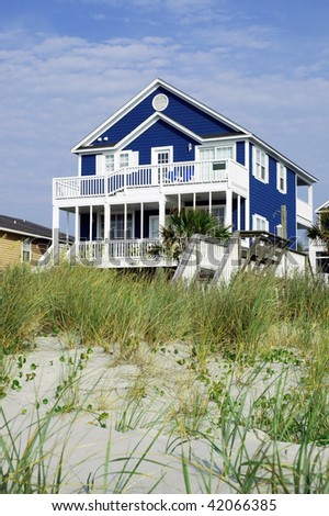 pretty beach rental room for your text both top and bottom. Perfect for cover art