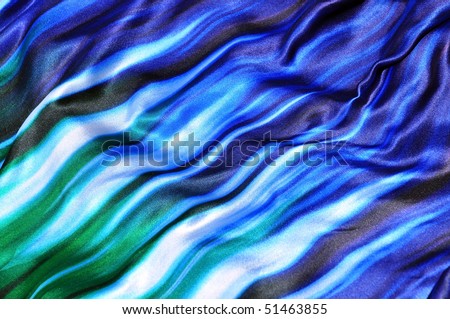 Pretty blue wavy fabric useful as a background texture or pattern