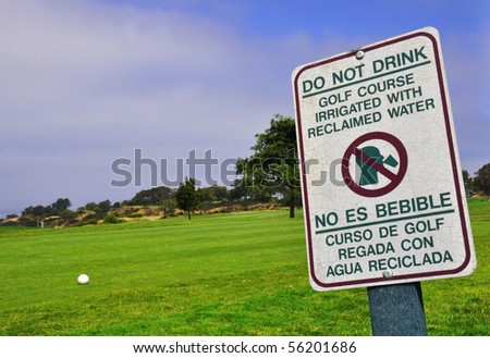 Golf Course Going Green Using Re-claimed Water