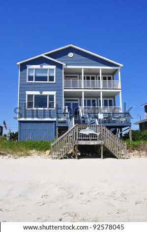 Pretty rental home on the beach