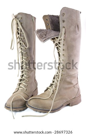 Beige Boots