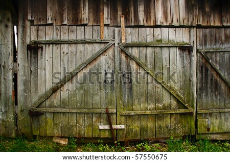 old shed, the door