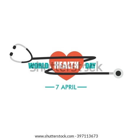 World Health Day Logo Design Template. Vector Illustration