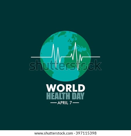 World Health Day Logo Icon Design Template. Vector Illustration