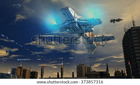 Spaceship alien UFO