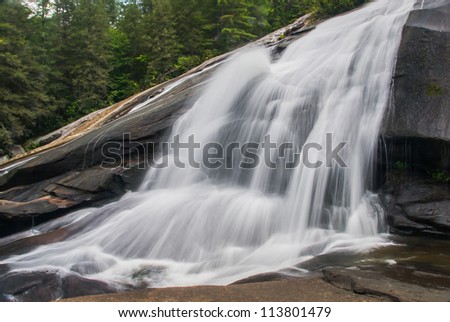 Dupont forest has a great abundance of waterfalls. Hike for a day and see them all. This is High Falls which is part of the Dupont Forest collection of waterfalls in North Carolina.