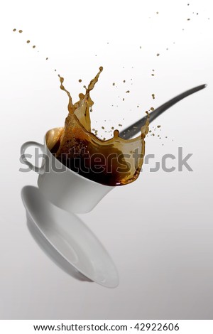 cup falling