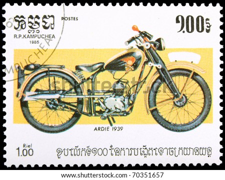 Juego con regalo de lotes de sellos - Página 7 Stock-photo-kampuchea-circa-a-stamp-printed-in-kampuchea-showing-vintage-motorcycle-circa-70351657