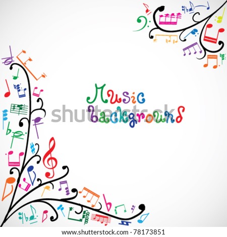 Colored Music Symbols