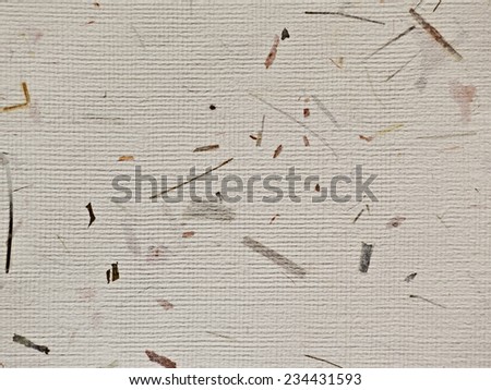 Handmade beige rice paper texture as background.