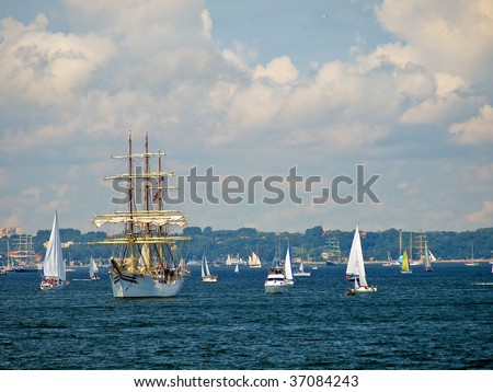 THE TALL SHIPS RACES BALTIC 2009, GDYNIA, POLAND - JULY 05: Tall ship world\'s biggest rally in Gdynia from July 2009, July 05, 2009 in Gdynia, Poland