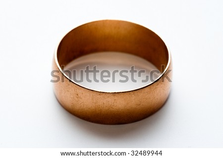 stock photo Very old wedding ring