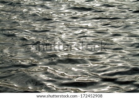 Light reflected off gentle ripples on water