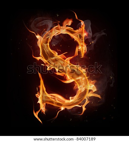 alphabet fire letters