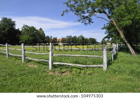 Farm in Croatian lowland region called Slavonia