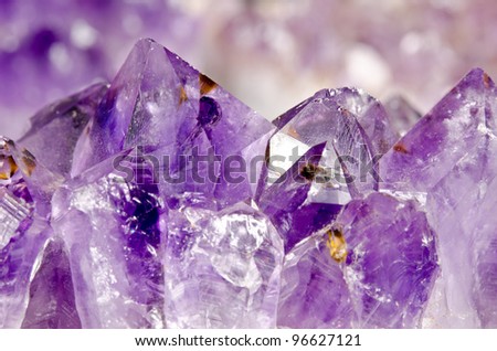 amethyst crystal macro
