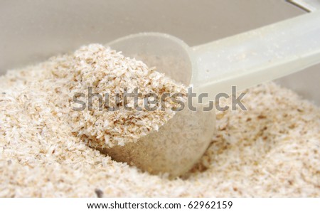 Psyllium Husks are mixed with juice or water for a daily dietary fiber supplement.