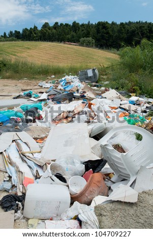 rubbish dumped