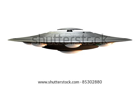 Alien Spacecraft Computer Generated 3d Illust