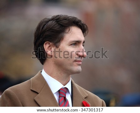 OTTAWA, CANADA - NOVEMBER 11, 2015: The new government of Canadian Prime Minister Justin Trudeau changes the way senators are appointed on December 4.