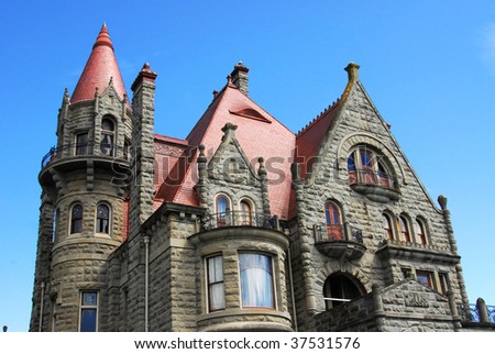 The historic craigdarroch castle (built in 1890) in downtown victoria, british columbia, canada