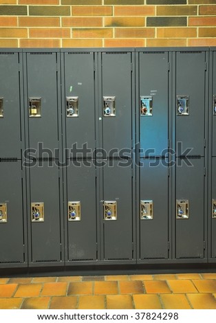 Abstract background of lockers in university