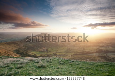 Sunrise On Hope Valley, Peak District