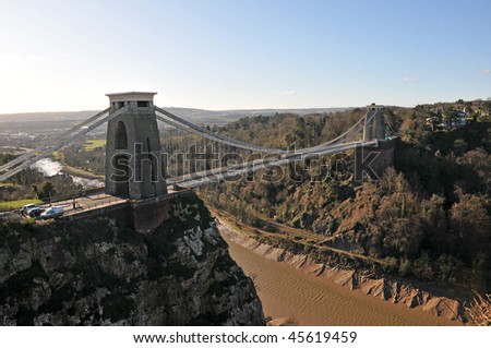 stock photo Clifton suspension bridge in Bristol