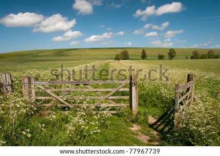 open farm gate
