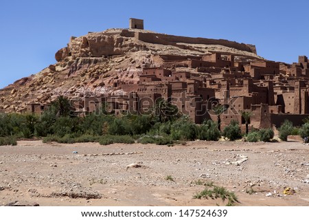 Ait Ben Haddou - an old Berber village with kasbahs in Central Morocco North Africa