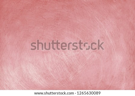 aluminium texture background with rose gold color, pattern of scratches on stainless steel.