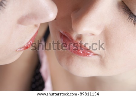 Girls kiss
