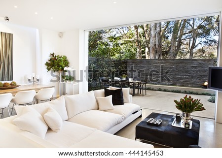 Beautiful Living room Architecture Stock Images