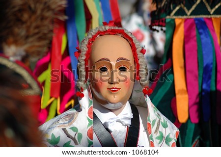 Carnival in Germany - traditional masks of Schoemberg (Southern Germany - 02-2006)