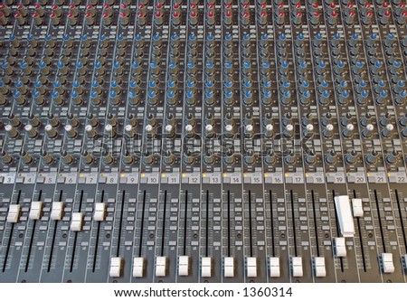 Mixer - audio mixing table