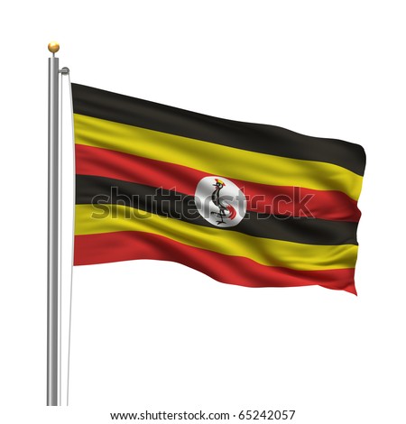 stock photo : Flag of Uganda