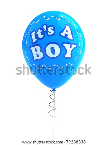 blue baby balloons