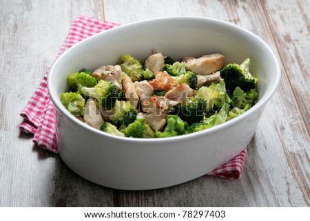 roasted chicken and broccoli dinner