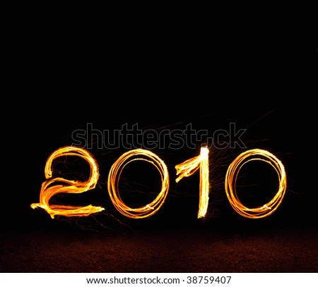 Happy New Year, fire, backgrounde